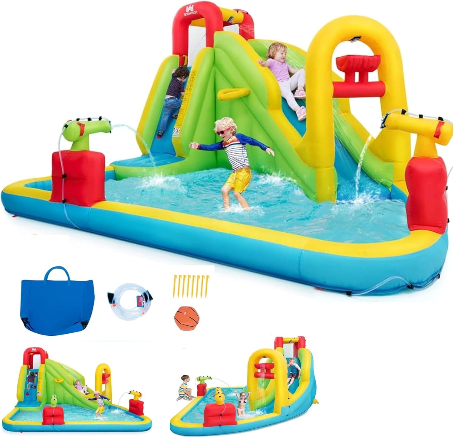 Water Slide Inflatable - Mega Inflatable Water Park Bouncy Castle
