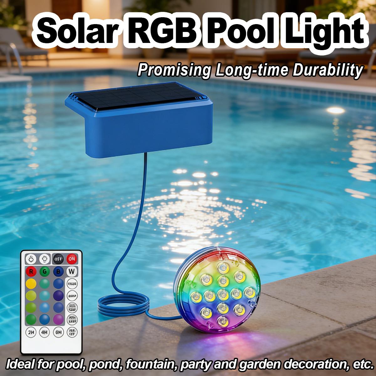 Underwater Solar Pool Light wi - Pool Light Solar Rechargeable ulasan dan harga