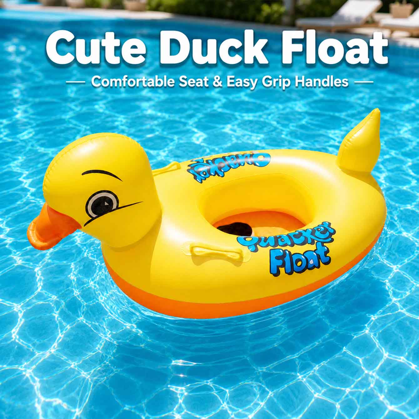 1PC Inflatable Duck Pool Float - Pool Float Ring Inflatable ulasan dan harga