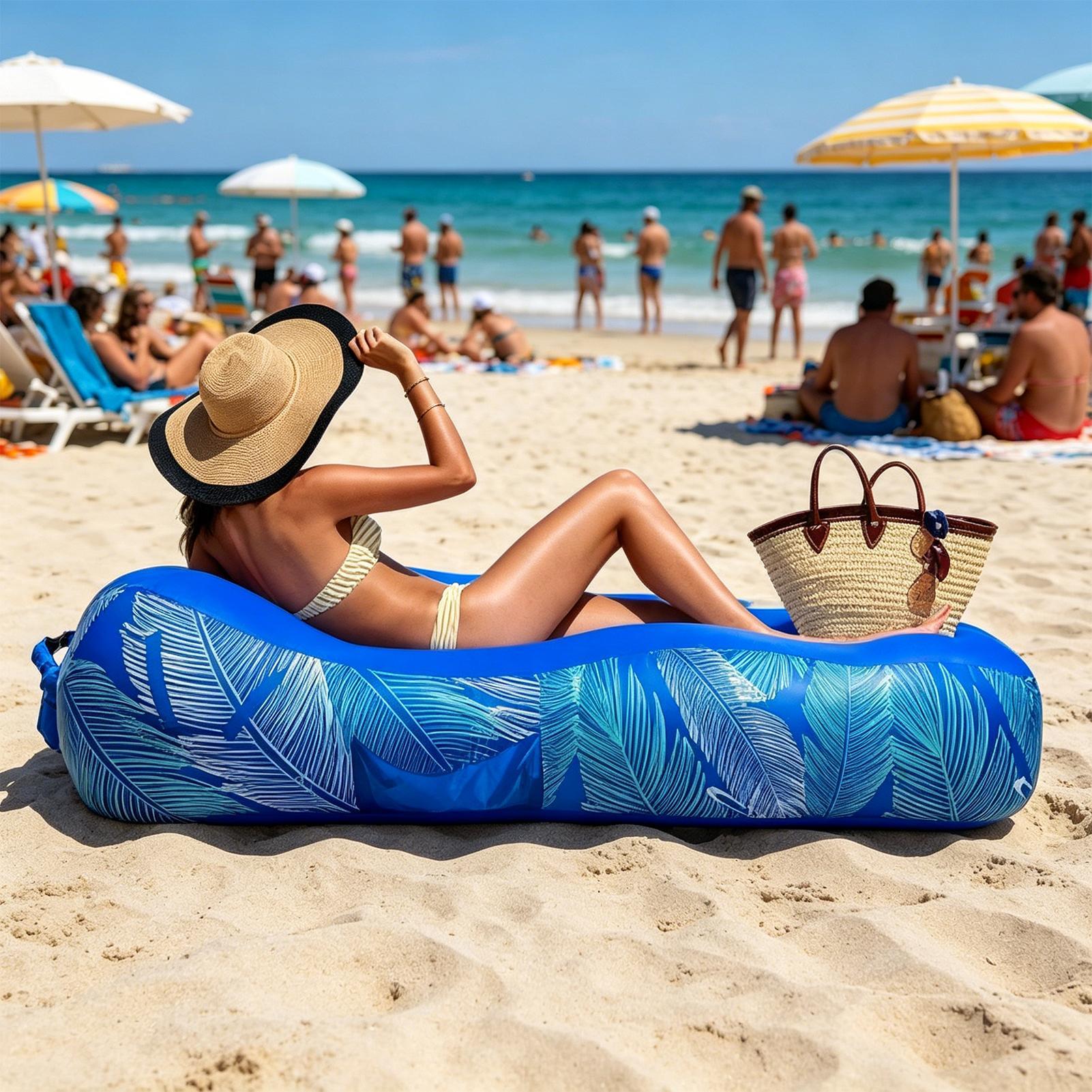 Inflatable Lounger with Sunsha - Pool Lounger Inflatable ulasan dan harga