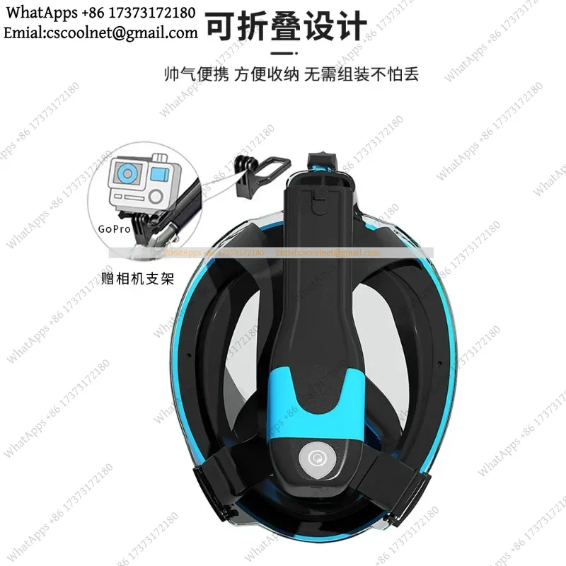 JS02 Electric Snorkeling Mask  - Snorkel Mask Full Face ulasan dan harga