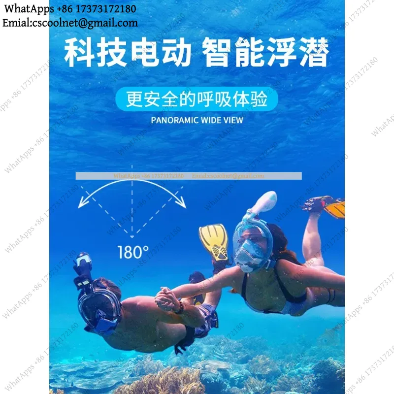 JS02 Electric Snorkeling Mask  - Snorkel Mask Full Face ulasan dan harga
