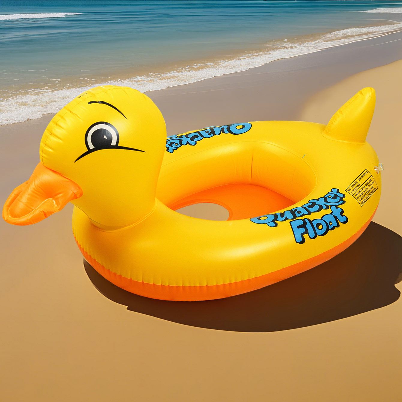 1PC Duck-shaped Thickened Infl - Pool Float Ring Inflatable ulasan dan harga