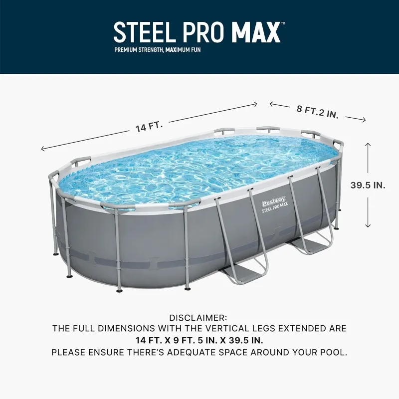 Bestway Steel Pro MAX 14' x 8' - Pool Ladder Above Ground ulasan dan harga