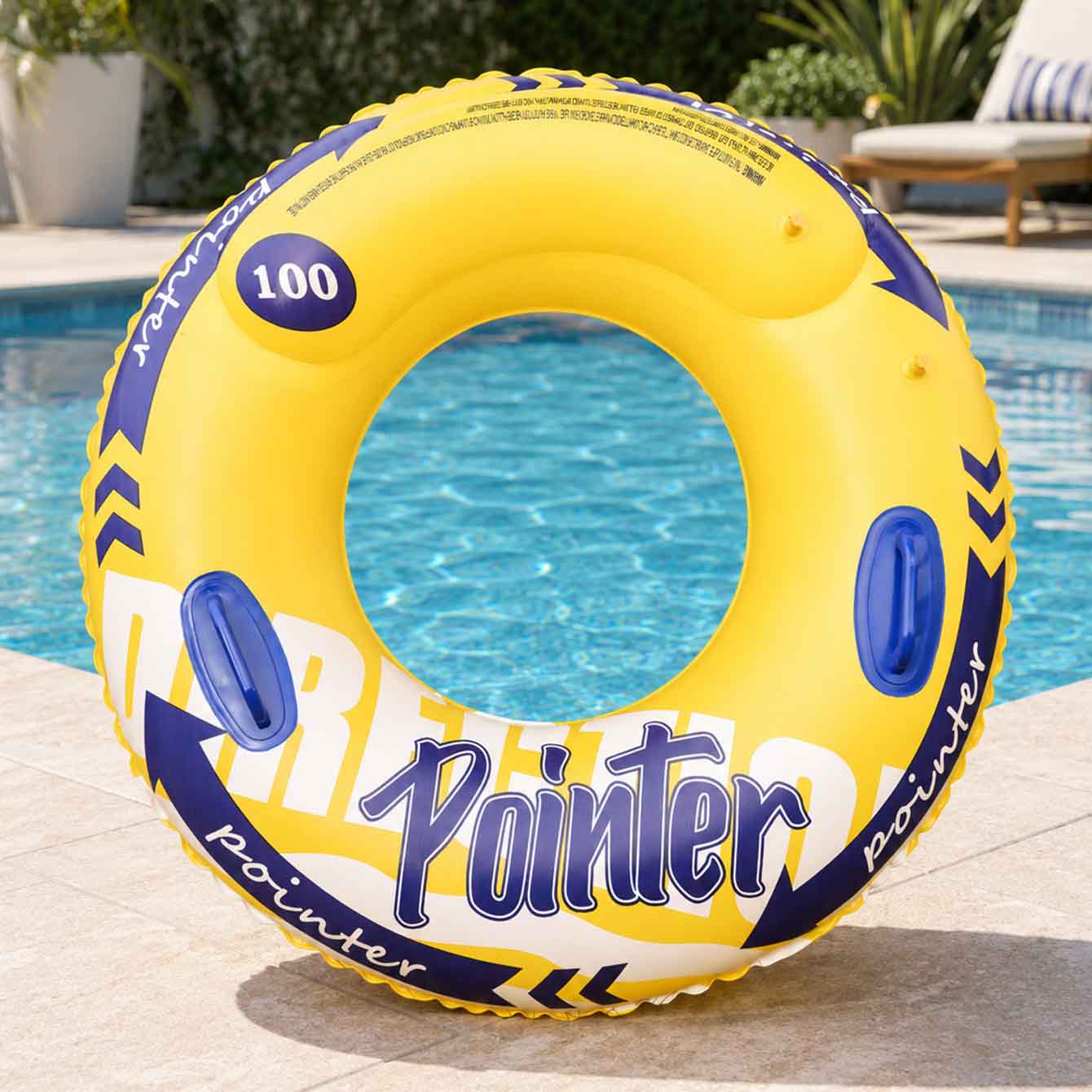 1PC Inflatable Swim Ring with  - Pool Float Ring Inflatable ulasan dan harga