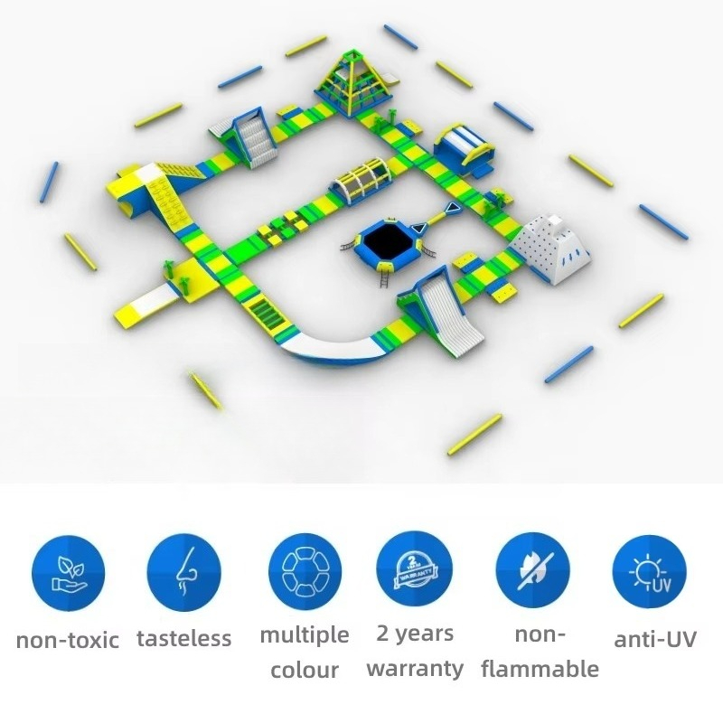 Inflatable Aqua Park Commercia - Water Slide Inflatable ulasan dan harga