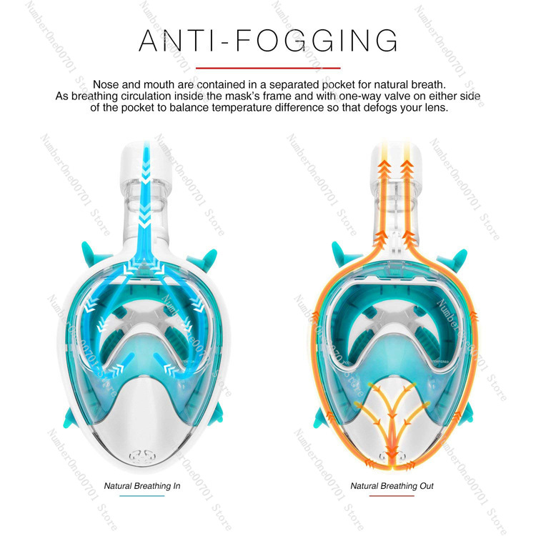 Full Face Snorkeling Mask - Te - Snorkel Mask Full Face ulasan dan harga