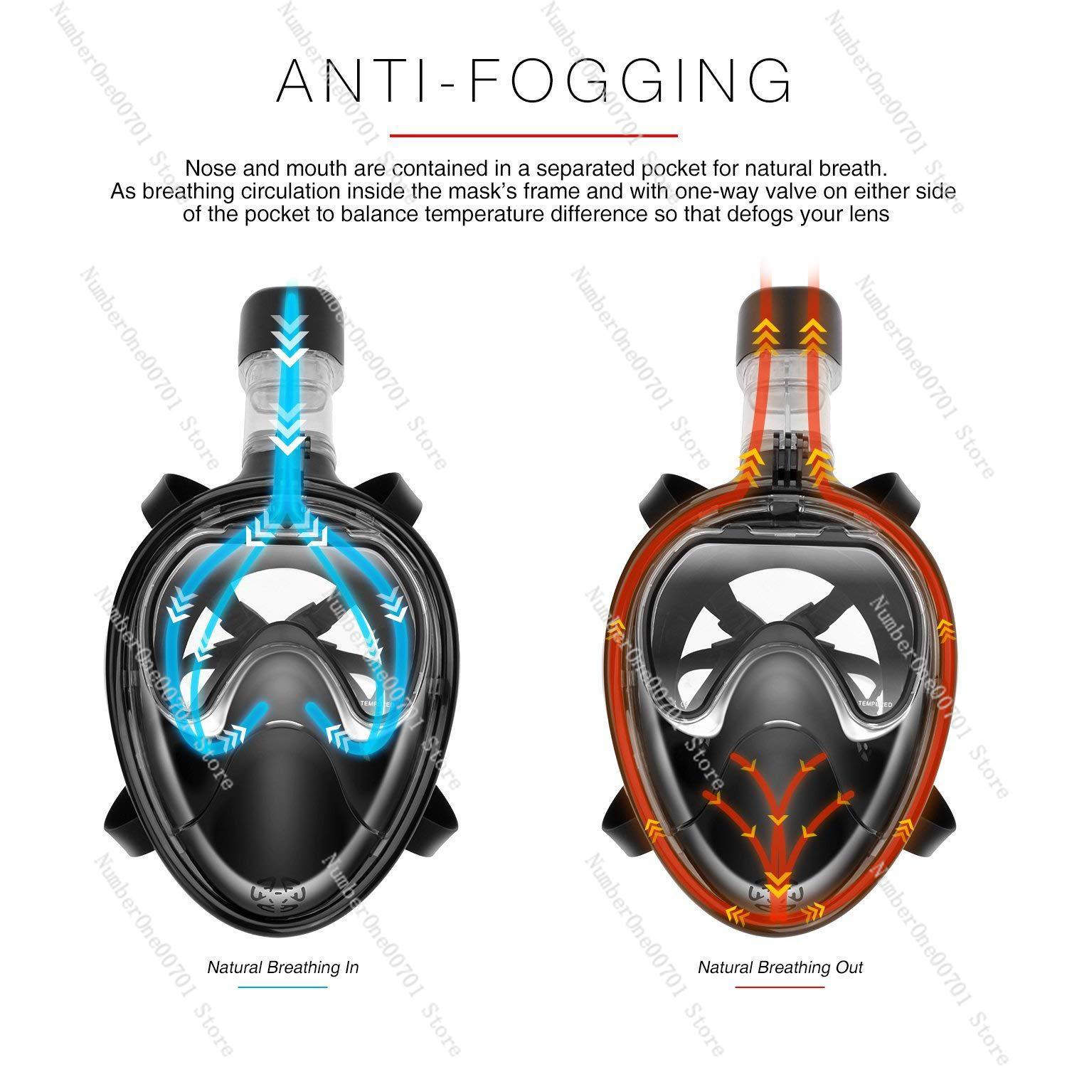 Full Face Snorkeling Mask - Te - Snorkel Mask Full Face ulasan dan harga